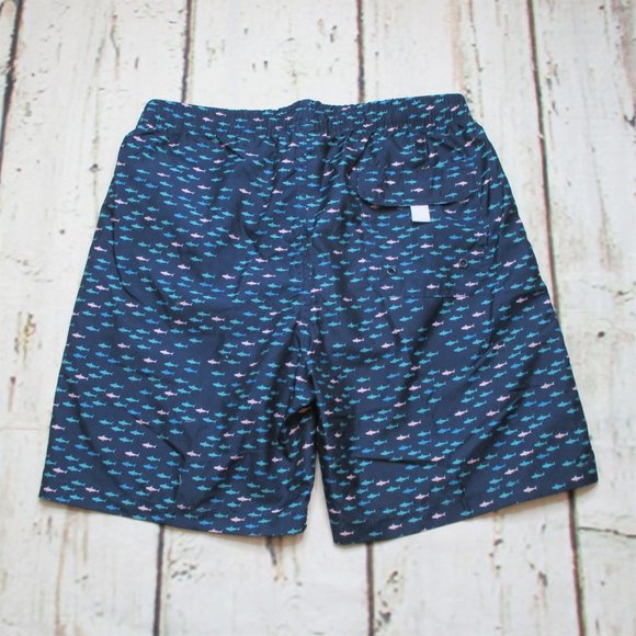 Beautiful Giant Shark Attack Swim Trunks - Picture 2 of 8